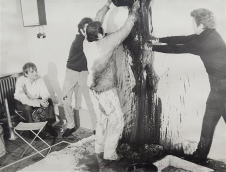 HERMANN NITSCH (1938-) Senza titolo 1970stampa vintage ai sali d'argento cm...