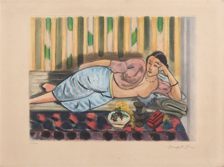 HENRI MATISSE (1869-1954) Senza titolo acquaforte acquatinta cm...