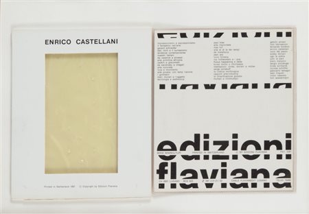 ENRICO CASTELLANI (1930-) Superficie oro 1967Dalla Serie Minimultipli due...