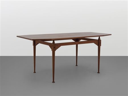FRANCO ALBINI Un tavolo smontabile "TL3" per POGGI, 1951.Legno di teak, legno...