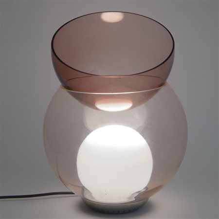 GAE AULENTIUn vaso-lampada "Giova" per POLTRONOVA, 1964. Cristallo, cristallo...
