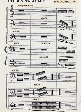 Luciano ORI (Firenze 1928-) Etudes-tableaux, 1995, collage e tecnica mista su...