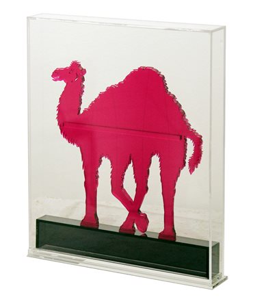 Gino MAROTTA (Campobasso, 1935-Roma, 2012) Dromedario, 2010, plexiglass, cm....