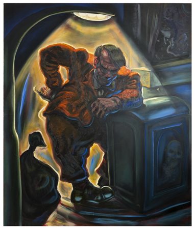 PETER HOWSON Londra 1958 Journey 's end 1984 circa Olio materico su tela 252...