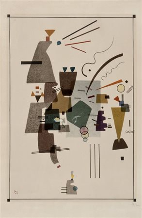 PAUL KLEE Munchenbubuchsee 1879 - Muralto 1940 Astratto 1924 Litografia ex...