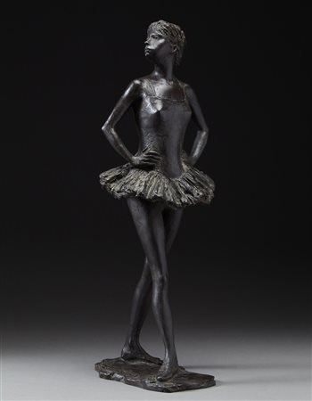 Eros Pellini (Milano 1909 - 1993) "La ballerina" scultura in bronzo (h cm 62)...