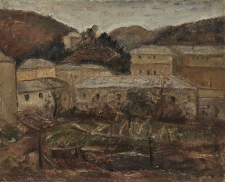 Eso Peluzzi (Cairo Montenotte 1894 - Monchiero 1985) "Marzo in Liguria" 1931...