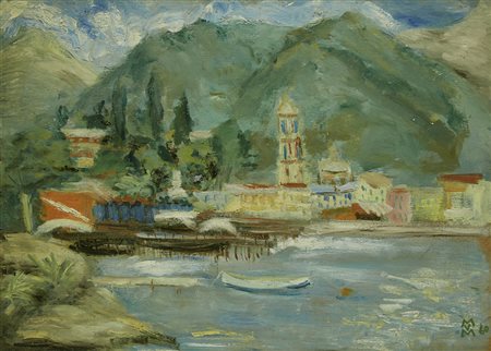 Mario Vellani Marchi (Modena 1895 - Milano 1979) "Paesaggio di Maccagno" 1960...