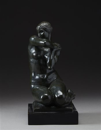 Arturo Stagliano (Guglionesi 1870 - Torino 1936) "Nudo femminile" scultura in...