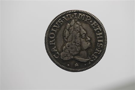 MILANO. Carlo VI d'Asburgo-Lorena (1711-1740). 20 soldi 1721. MIR 413/1. AG....