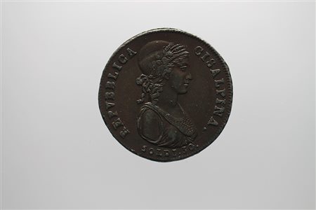 MILANO. Repubblica Cisalpina (1797-1802). Prova in piombo della moneta da 30...