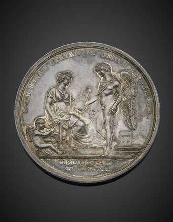 MILANO. Repubblica Italiana (1802-1805). Medaglia in argento 1802 (mm....