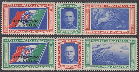 [REGNO D'ITALIA] 1933 Posta aerea, Crociera Nord-Atlantica di Italo Balbo....