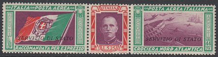 [REGNO D'ITALIA] 1933 Posta aerea di servizio, Crociera Nord-Atlantica di...