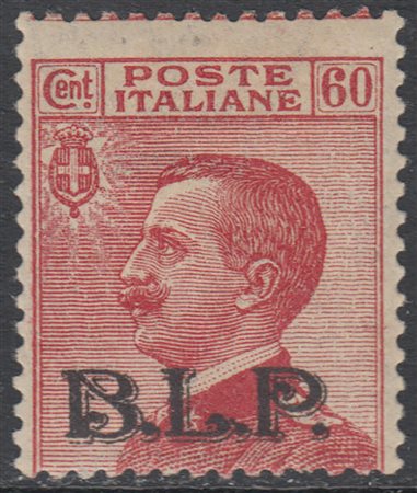 [REGNO D'ITALIA] 1922/1923 B.L.P., 60c. carminio, soprastampa II tipo. Cert....