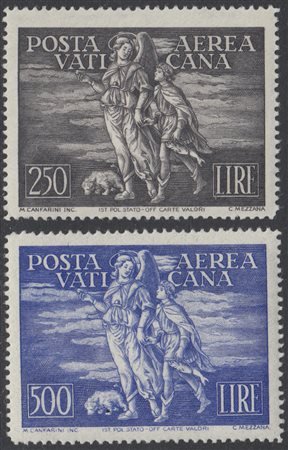 [VATICANO] 1948 Posta aerea, "Tobia" serie completa di 2 valori....