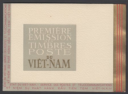 [VIETNAM] 1951 Libretto completo, commemorativo della prima emissione...