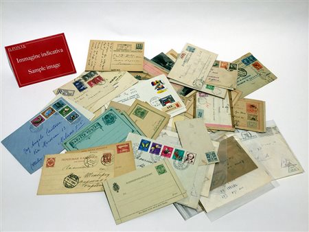 [MONDIALI STORIA POSTALE] 1870/1970 circa Lotto di oltre 300 esemplari tra...