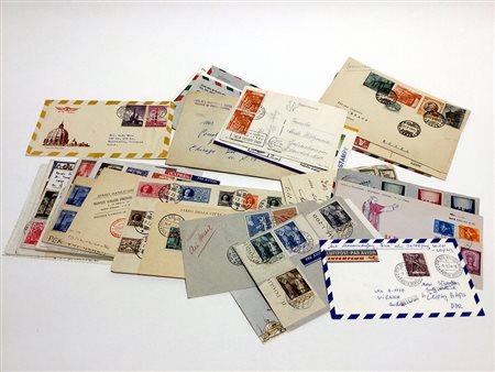 [VATICANO] 1929/1974 Lotto composto da oltre 35 oggetti postali con...