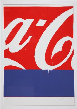 SCHIFANO MARIO (1934 - 1998) Coca Cola. Litografia. Cm 70,00 x 100,00. P.d.a....