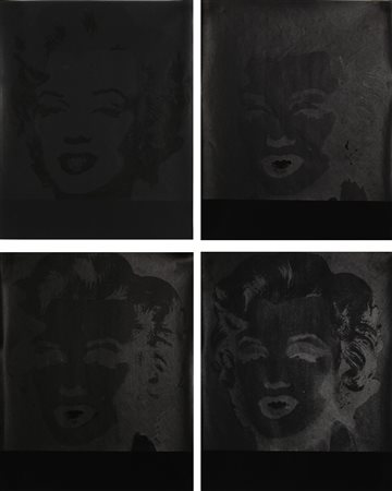 WARHOL ANDY (1928 - 1987) Black Marilyn. . 1972. Litografia. Cm 40,00 x...