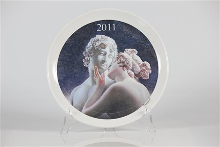 NUNZIANTE ANTONIO (n. 1956) 2011. Ceramica. Cm 27,00. Piatto conservato in...