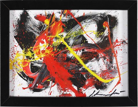 FORMICHETTI SILVIO (n. 1969) Senza titolo. . Olio su tela. Cm 24,00 x 18,00....