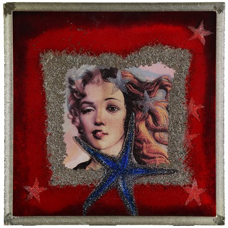 RONDA OMAR (n. 1947) La Marilyn di Botticelli. . 2004. Tecnica mista su...