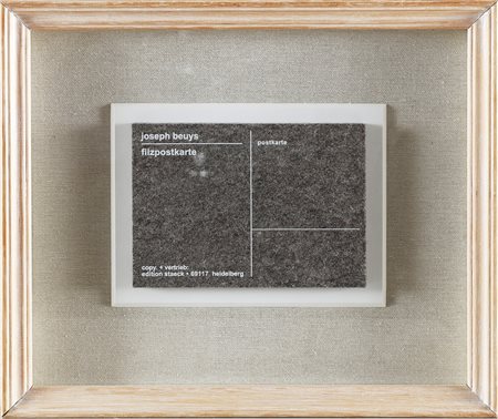 BEUYS JOSEPH (1921 - 1986) Filzpstkarte. . Cartolina. Cm 15,00 x 10,50 x...