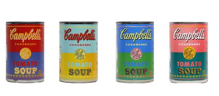 WARHOL ANDY (1928 - 1987) Campbell Soup. . Cartone e lattine. Cm 7,00 x...