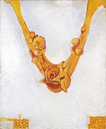 Graham Sutherland Londra 1903 - Mentone 1980 Yellow Form White Ground, 1962...