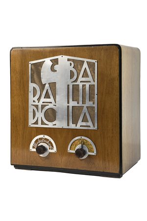 ALLOCCHIO BACCHINI RADIO BALILLA, aNNI ‘30 Legno con elementi in metallo, 34...