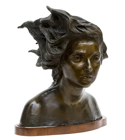 MARIO RUTELLI Ritratto dell’attrice Emma Gramatica, 1902 Scultura in bronzo,...