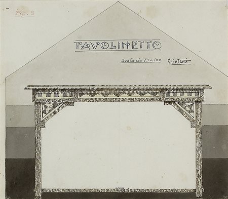 GERARDO DOTTORI Progetto per tavolinetto di una biblioteca privata, 1922-23...