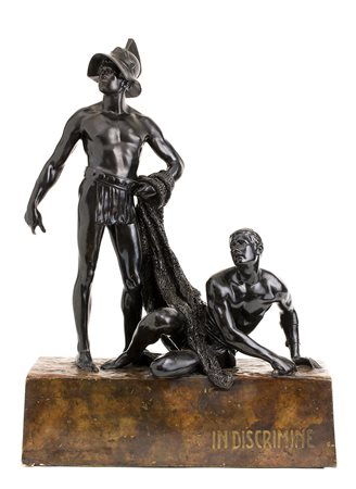 B. HANIROFF - GOLDSCHEIDER Gladiatori, 1905 Grande scultura in terracotta...