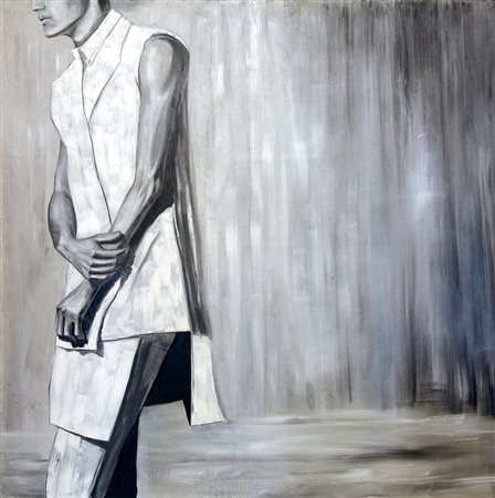 Erekle Kiparoidze 1990, Tbilisi - [Georgia] Man olio su tela 110x110 cm 2015...