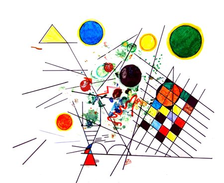 Laura Zilocchi 1949, Guastalla (Re) - [Italia] Omaggio a Kandinsky acrilico e...