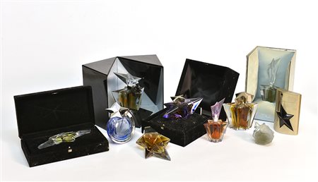 THIERRY MUGLER ñ "Angel" lotto di nove bottiglie diverse di eau de parfum e...