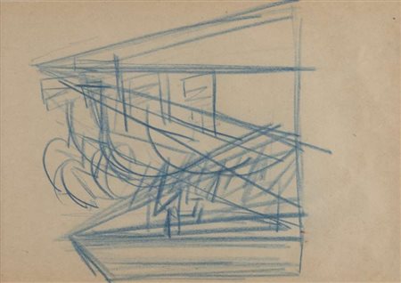 FORTUNATO DEPERO (Fondo 1882 - Rovereto 1960) Studio di cavallo per 'Solidità...