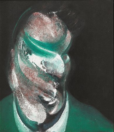 FRANCIS BACON(Dublino 1909 - Madrid 1992)Studio per testa di Lucian...