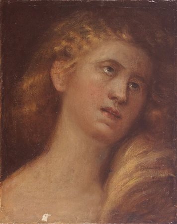 PITTORE ANONIMO DEL XVIII SECOLO "Madonna" 36,5x29 olio su tela