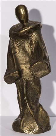 MARIO BORGNA (1936) Senza Titolo Scultura in bronzo Cm 14x5x5 Firma incisa...