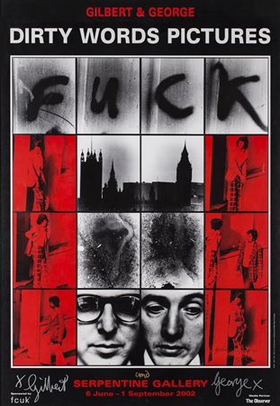 GILBERT &amp; GEORGE Senza Titolo Manifesto edito in occasione della mostra...