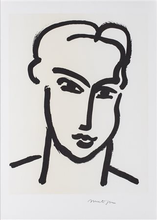 D'APR&Egrave;S HENRI MATISSE (1869-1954) Grand Tete de Katia Litografia...