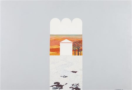 ELIO TORRIERO TORRIERI (1945) Inverno, 1972 Olio su tela Cm 51x73 Firma e...