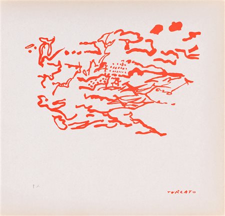 GIULIO TURCATO (1912-1995) Senza Titolo, 1967/1969 Serigrafia Cm 31x33 Firma...