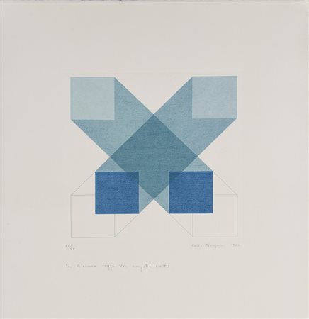 CARLO NANGERONI (1922) Senza Titolo, 1972 Acquaforte, calcografia su...